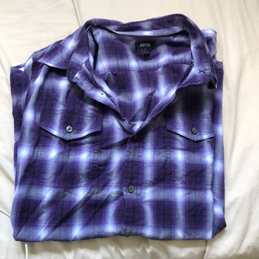 Apt. 9 Plaid Button Down Shirt